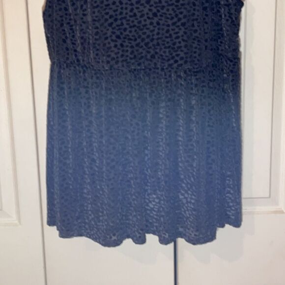 Torrid Velvet Burnout Leopard Peplum Tank Top 2/2X - Picture 6 of 15